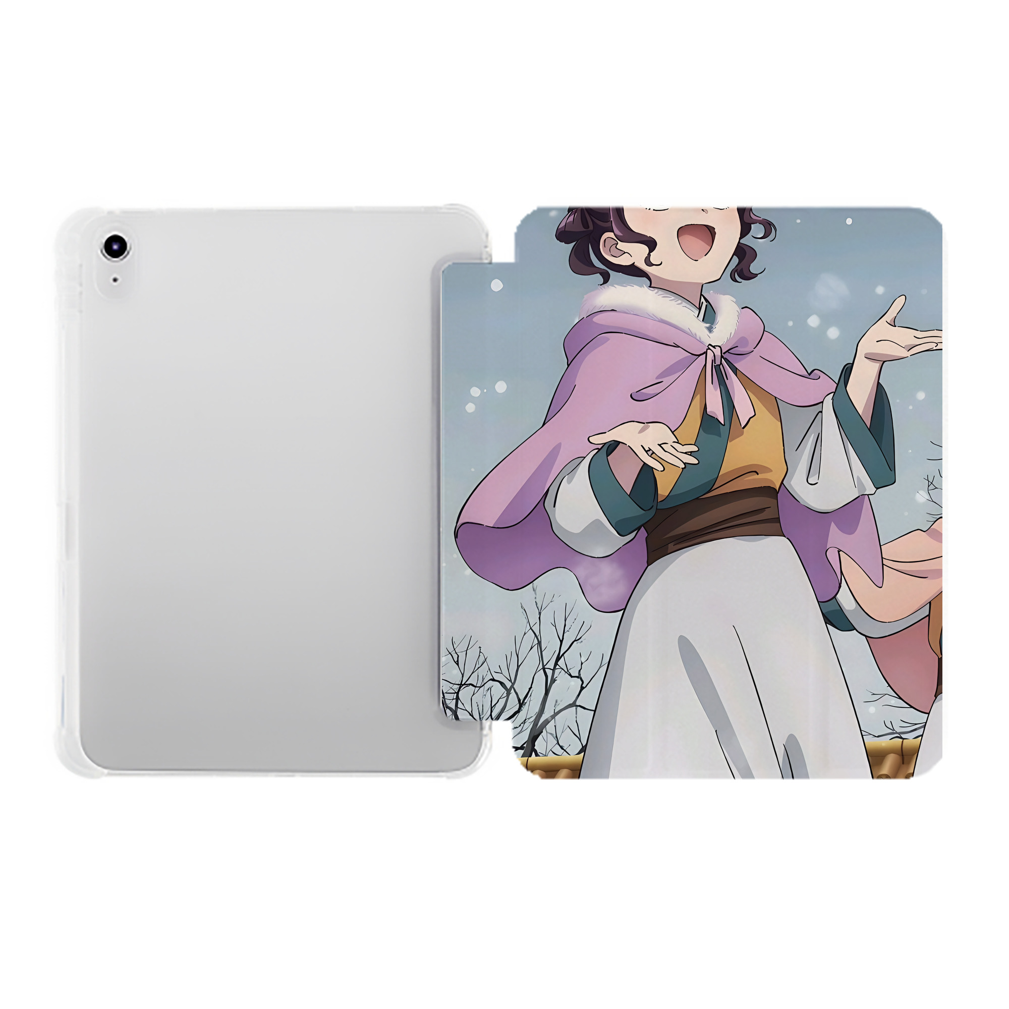 （画像用） 薬屋のひとりごと The Apothecary Diaries IPad ケース ペン収納付き 三つ折りスタンド PUレザー×シリコン 対応機種9.5/10.5/10.9インチ